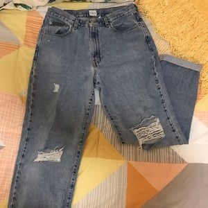 Calvin Klein distressed jeans